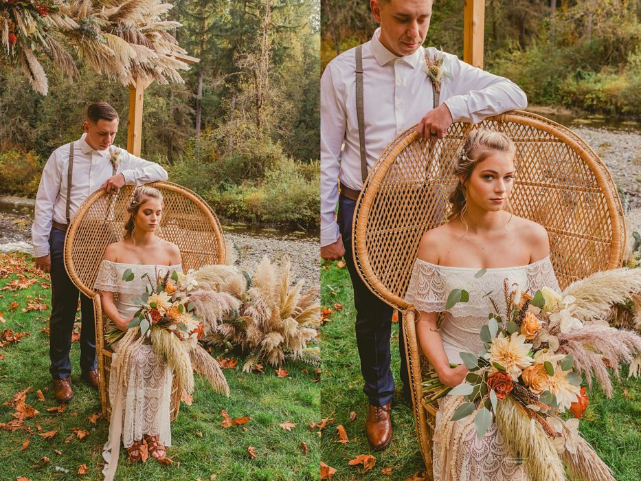 Stephanie Walls Photography 0322 933x700 Fall Boho Styled Shoot at Rivers Edge B&B Wedding Venue.