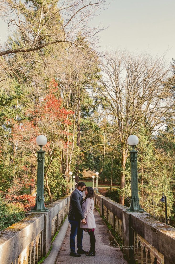 Stephanie Walls Photography 0377 scaled Washington Park Arboretum Engagement with Chi and Saurav