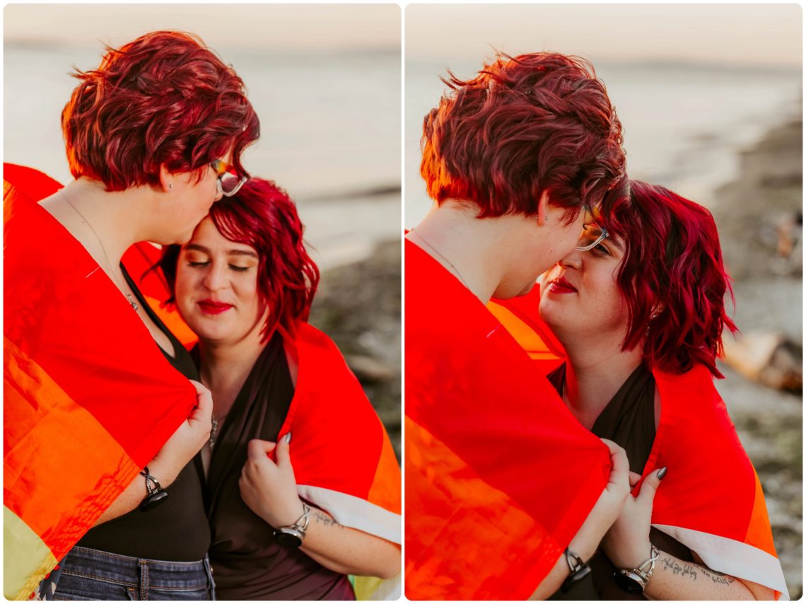 Stephanie Walls Photography 1240 scaled Edmonds Beach Park Engagement Session with Kristy and Kat