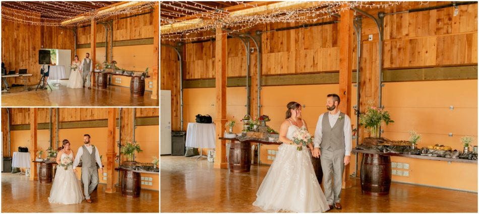 1st Dance Toast Cake Tosses 001 950x425 Snohomish red barn Disney wedding