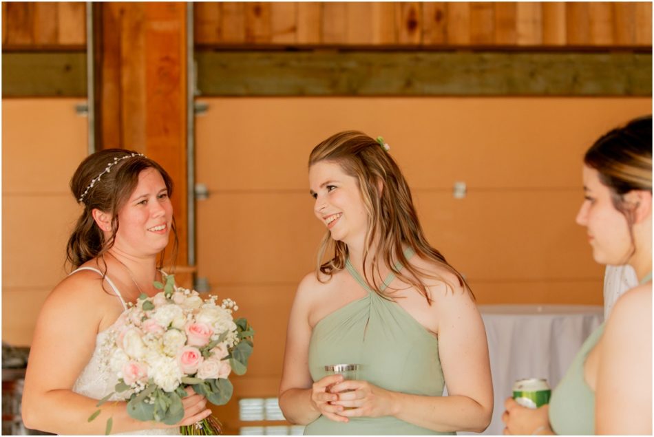 1st Dance Toast Cake Tosses 087 950x635 Snohomish red barn Disney wedding