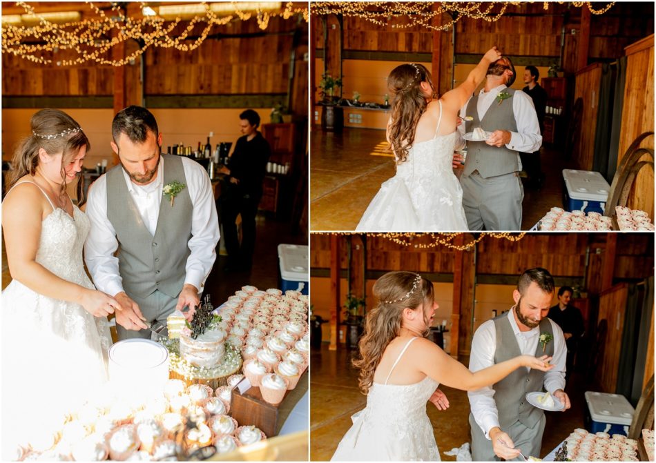 1st Dance Toast Cake Tosses 173 950x671 Snohomish red barn Disney wedding