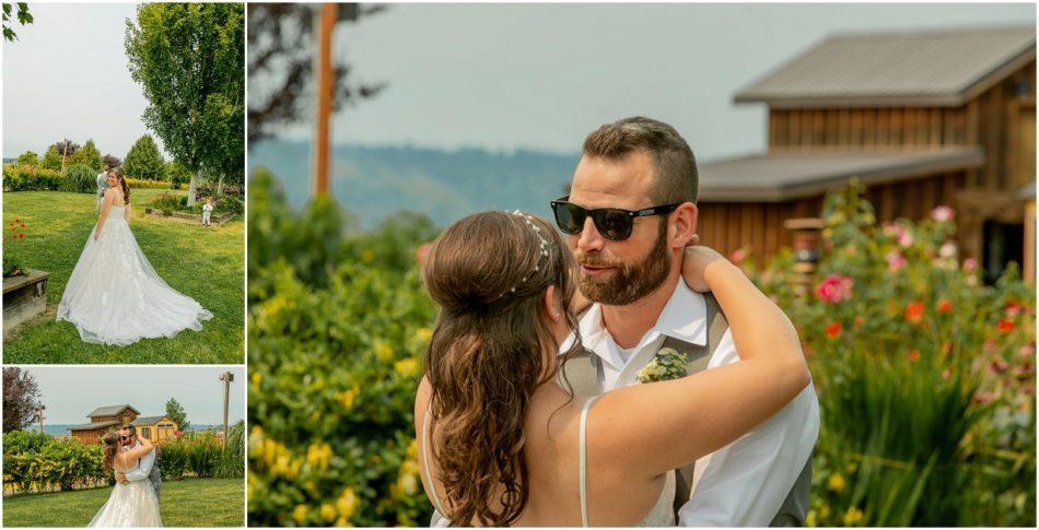 1st Look Bridals 008 950x485 Snohomish red barn Disney wedding