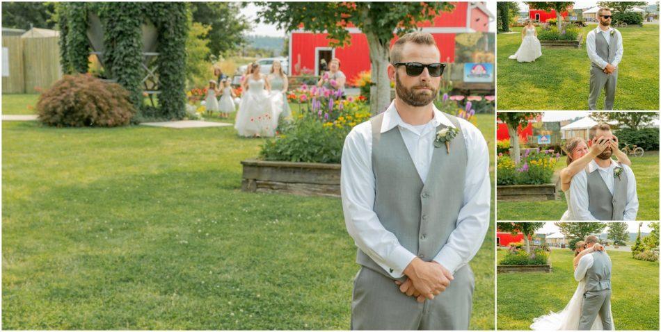 1st Look Bridals 057 950x478 Snohomish red barn Disney wedding