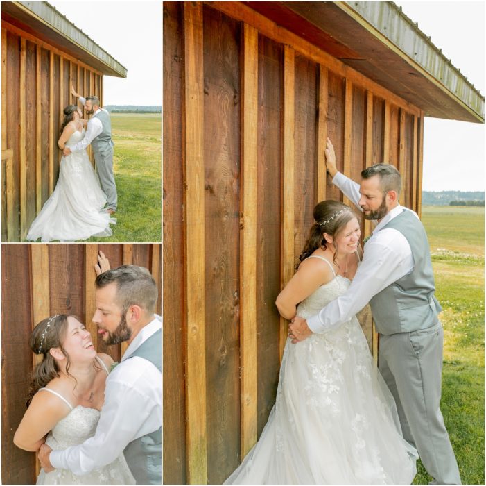 1st Look Bridals 101 701x700 Snohomish red barn Disney wedding