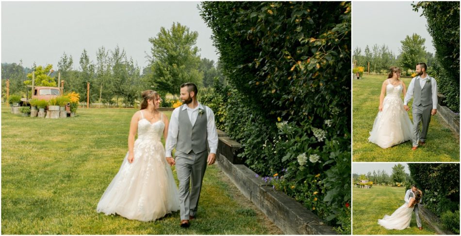 1st Look Bridals 161 950x486 Snohomish red barn Disney wedding