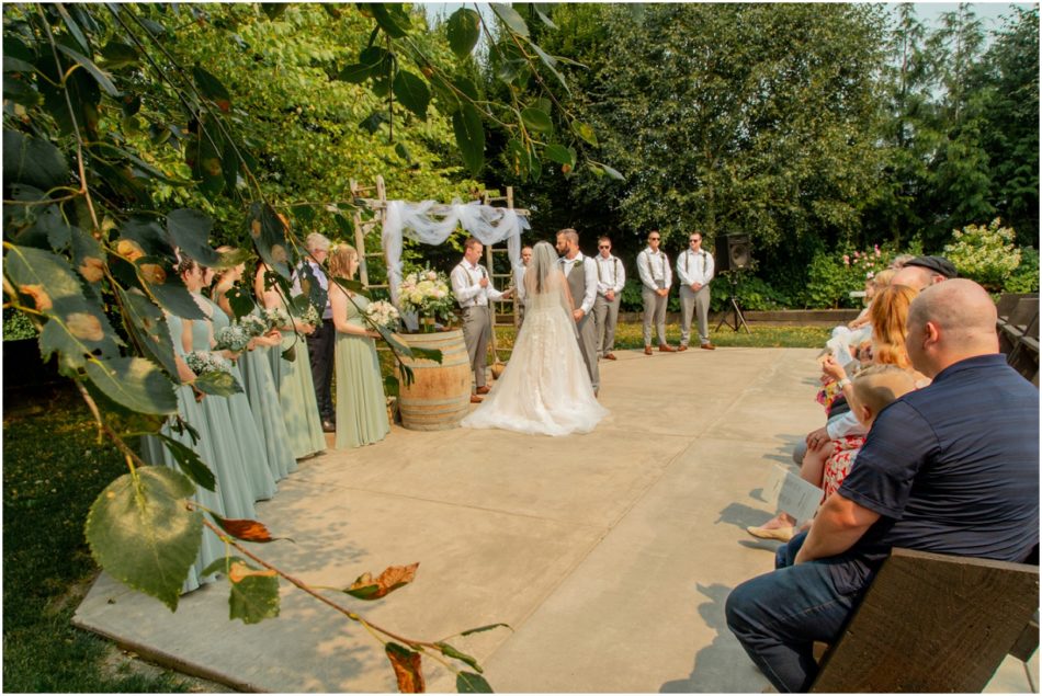 Lucas Wedding 221 950x635 Snohomish red barn Disney wedding