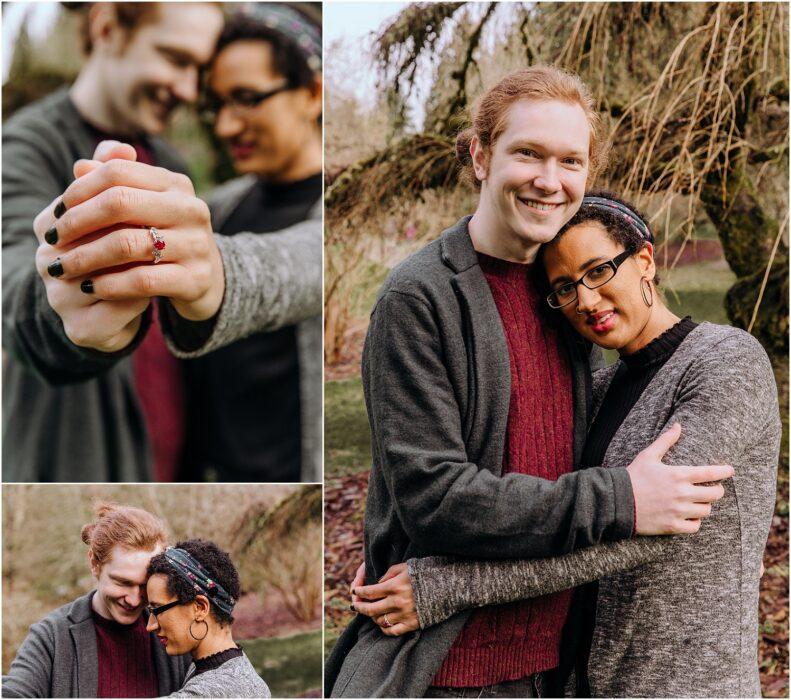 Washington Park Arboretum Winter Engagement. 0012 791x700 Washington Park Arboretum Winter Engagement.