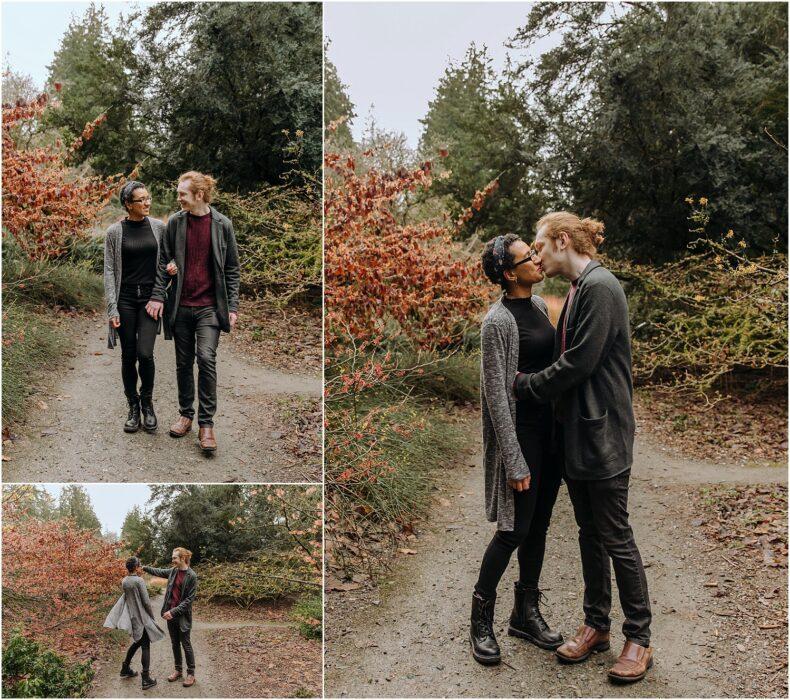 Washington Park Arboretum Winter Engagement. 0026 790x700 Washington Park Arboretum Winter Engagement.